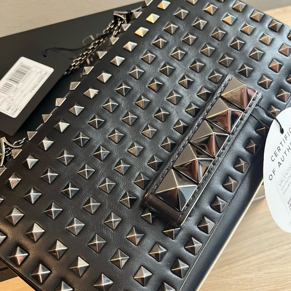 Valentino VaVa Voom Studded Shoulder/Crossbody Bag - Picture 4 of 11